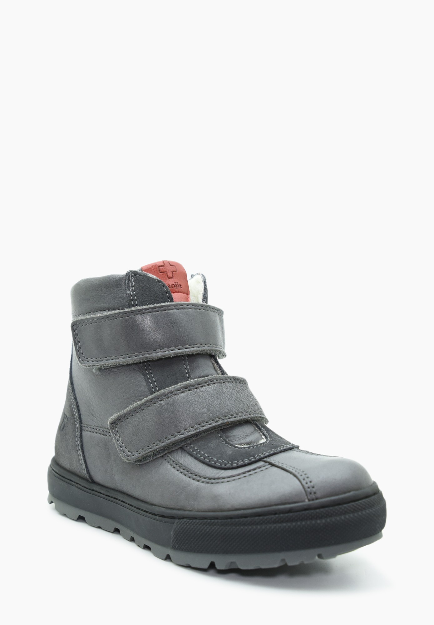 Kinder Jungs Schurwolle Stiefel Hohe Schuhe Davos TEX Wollfutter Anthrazit