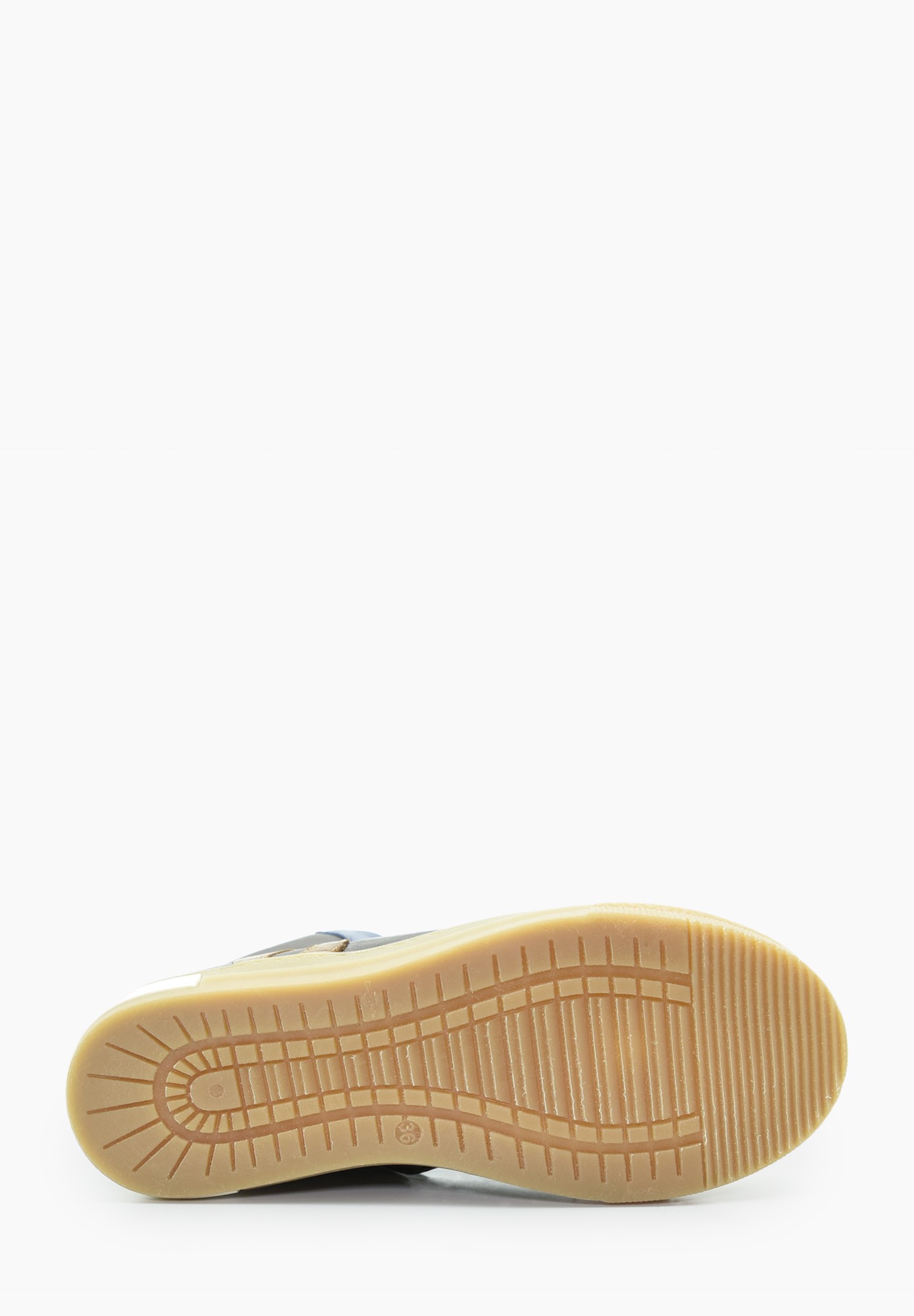 Basket Cuir Garçon Junior Lutry logo lace TEX Brun