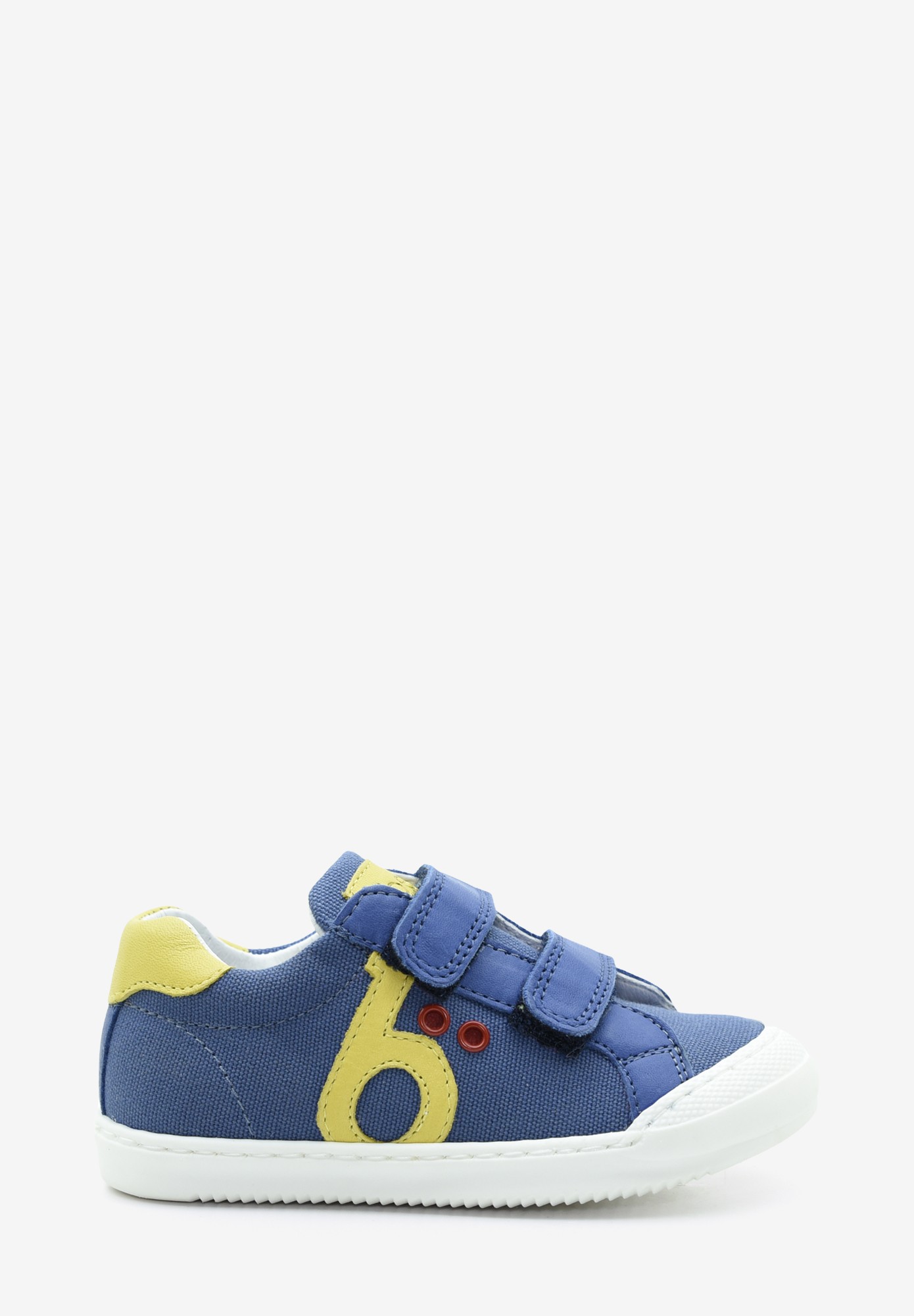 blue and yellow toddler sneakers